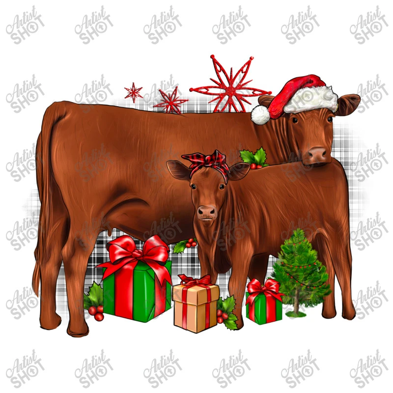 Christmas Gelbvieh Stainless Steel Water Bottle 3 Christmas Gelbvieh Stainless Steel Water Bottle - Image 3