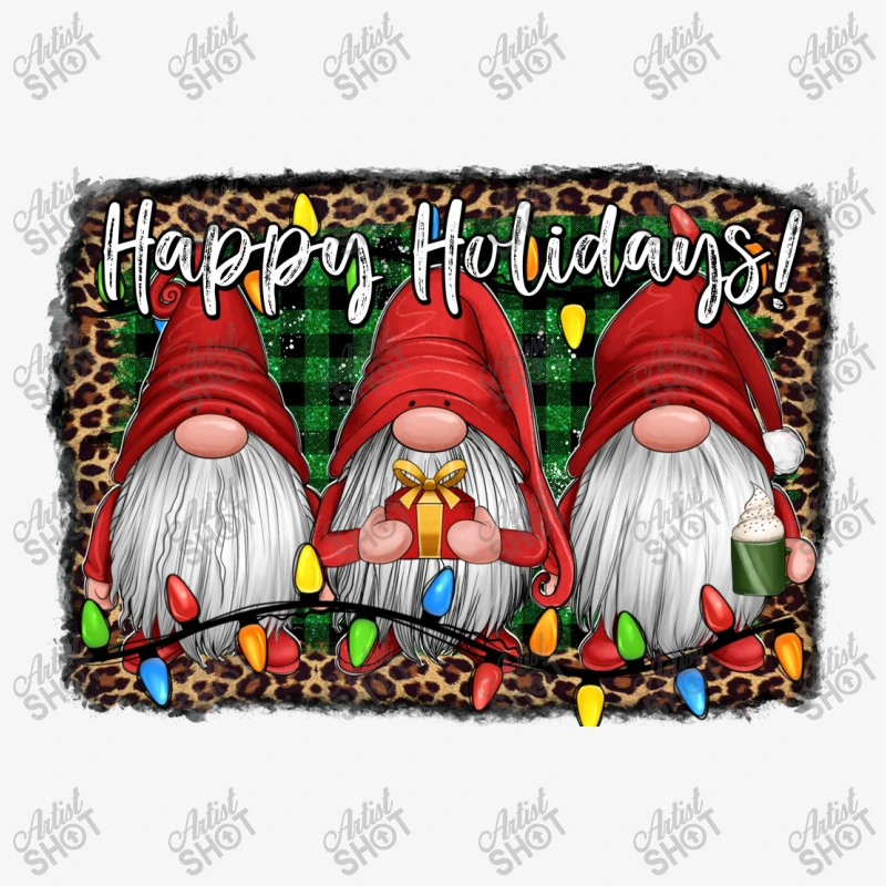 Happy Holidays Gnomes Christmas Adjustable Cap 3 Happy Holidays Gnomes Christmas Adjustable Cap - Image 3