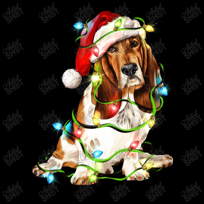 Christmas Basset Hound Dog Adjustable Cap 3 Christmas Basset Hound Dog Adjustable Cap - Image 3