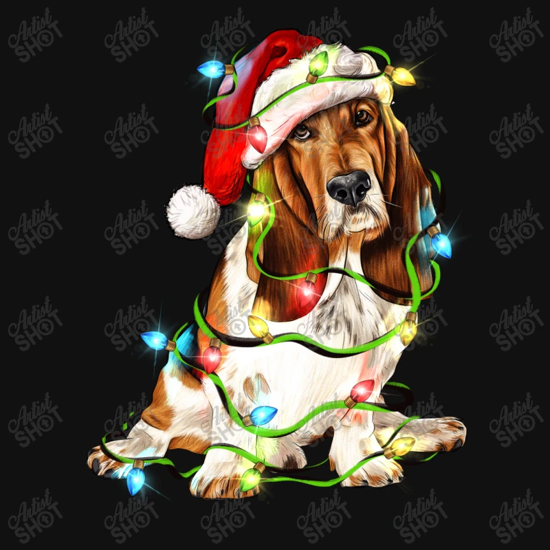 Christmas Basset Hound Dog Throw Pillow 3 Christmas Basset Hound Dog Throw Pillow - Image 3