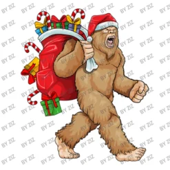 Bigfoot Santa Christmas Bag Xmas Sasquatch Boys Ki Stainless Steel Water Bottle -House Garden Shop d.2526186538.25069009.s3.1 ffffff Wml6 800x800 1