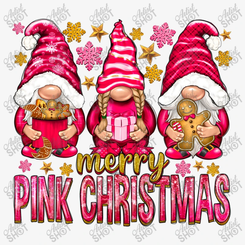 Merry Pink Christmas Gnomes Adjustable Strap Totes 3 Merry Pink Christmas Gnomes Adjustable Strap Totes - Image 3