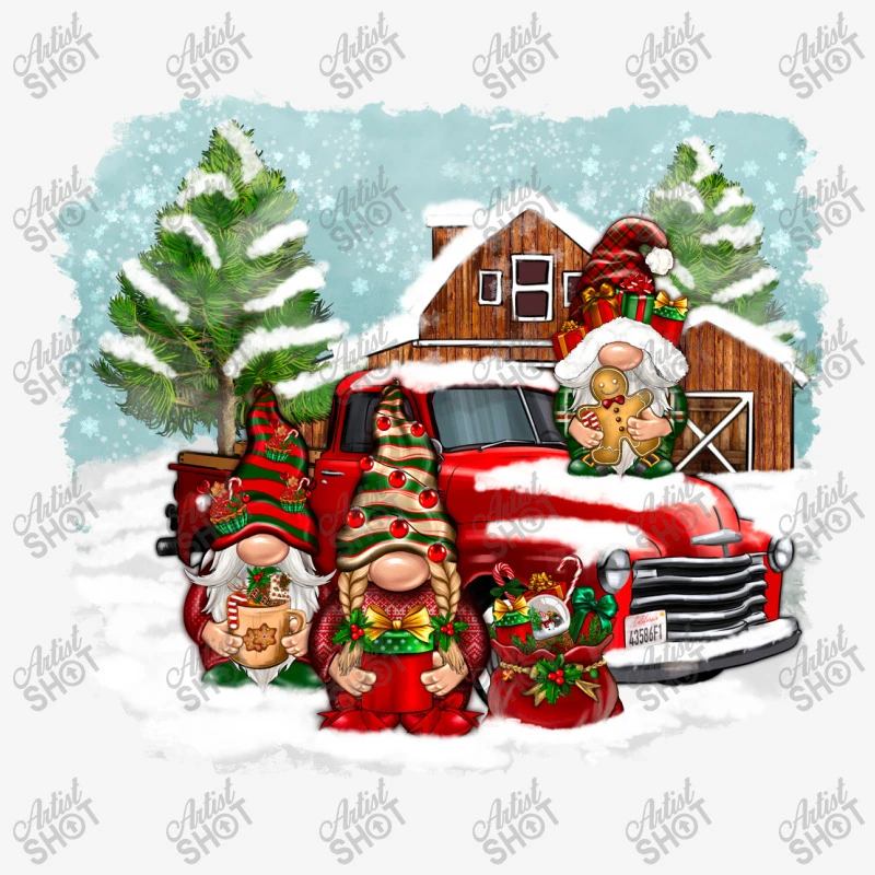 Christmas Gnomes With Red Truck Tote Bags 3 Christmas Gnomes With Red Truck Tote Bags - Image 3