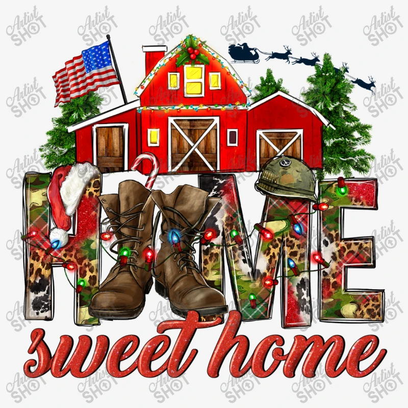 Army Christmas Home Sweet Home Adjustable Cap 3 Army Christmas Home Sweet Home Adjustable Cap - Image 3