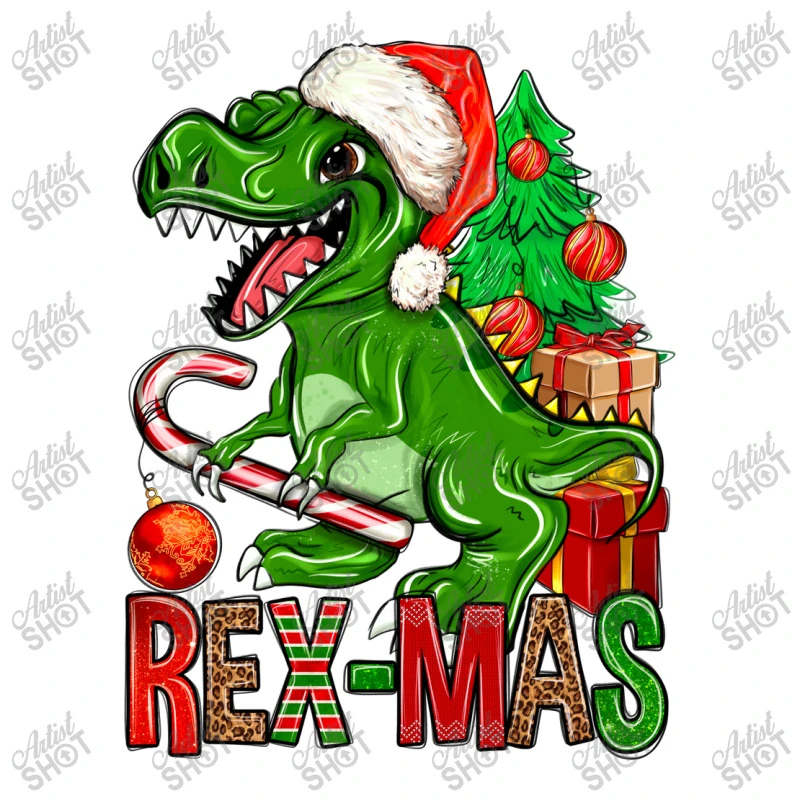 Rex-mas Christmas T-Rex Stainless Steel Water Bottle 3 Rex-mas Christmas T-Rex Stainless Steel Water Bottle - Image 3