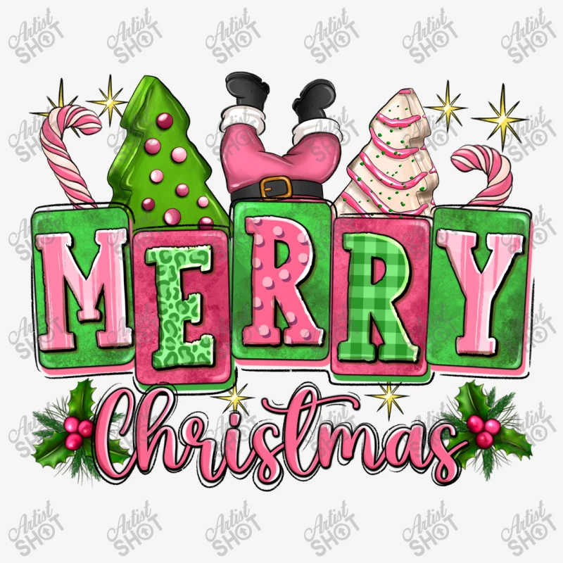 Pink Christmas Vibes Fanny Pack 2 Pink Christmas Vibes Fanny Pack - Image 2