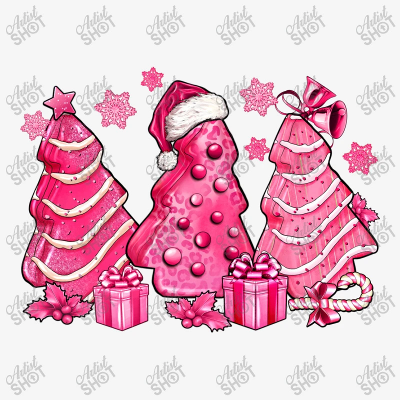 Pink Christmas Tree Cakes Adjustable Strap Totes 3 Pink Christmas Tree Cakes Adjustable Strap Totes - Image 3