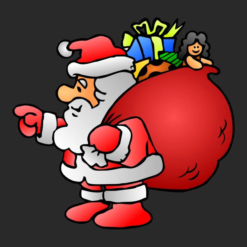 Santa Claus Christmas Gifts Bag Printed Hat 4 Santa Claus Christmas Gifts Bag Printed Hat - Image 4