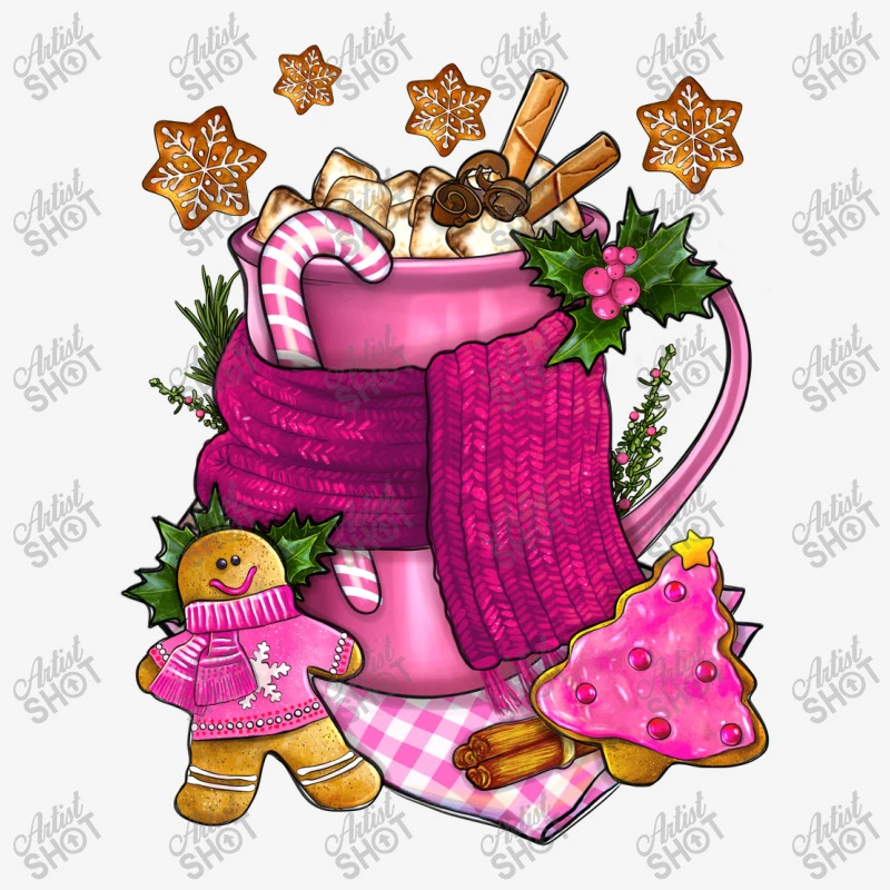 Pink Christmas Coffee Drink Adjustable Cap 3 Pink Christmas Coffee Drink Adjustable Cap - Image 3