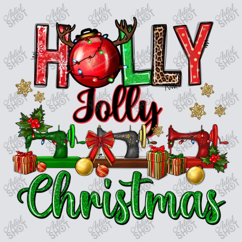 Holly Jolly Christmas Sewing Machines Bucket Hat 2 Holly Jolly Christmas Sewing Machines Bucket Hat - Image 2
