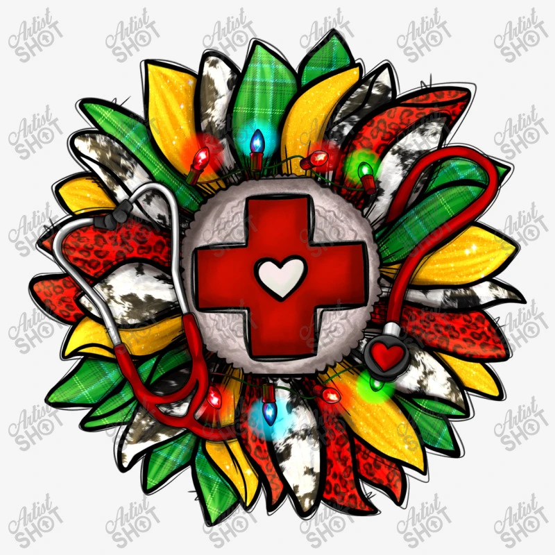 Christmas Nurse Sunflower Weekender Totes 3 Christmas Nurse Sunflower Weekender Totes - Image 3