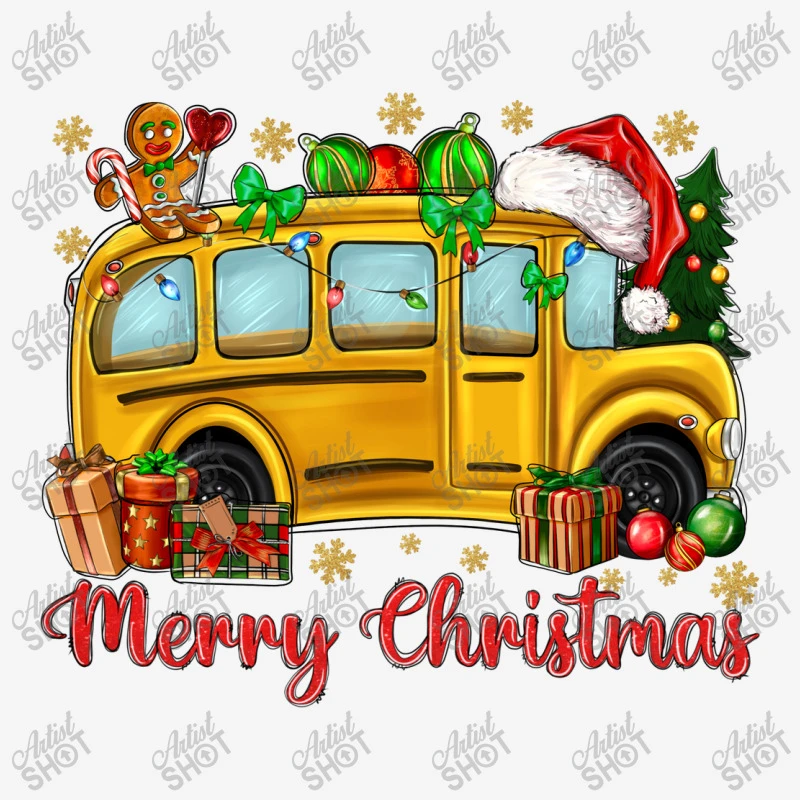 Merry Christmas School Bus Adjustable Cap 3 Merry Christmas School Bus Adjustable Cap - Image 3