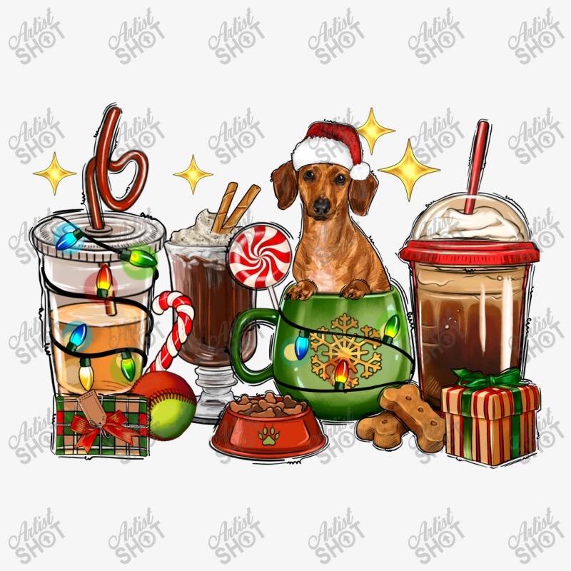 Christmas Coffee Cups With Dachshund Weekender Totes 3 Christmas Coffee Cups With Dachshund Weekender Totes - Image 3