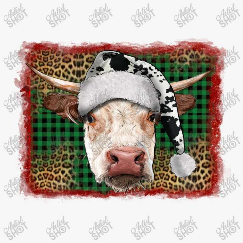 Merry Christmas Hereford Cow With Background Fanny Pack 2 Merry Christmas Hereford Cow With Background Fanny Pack - Image 2