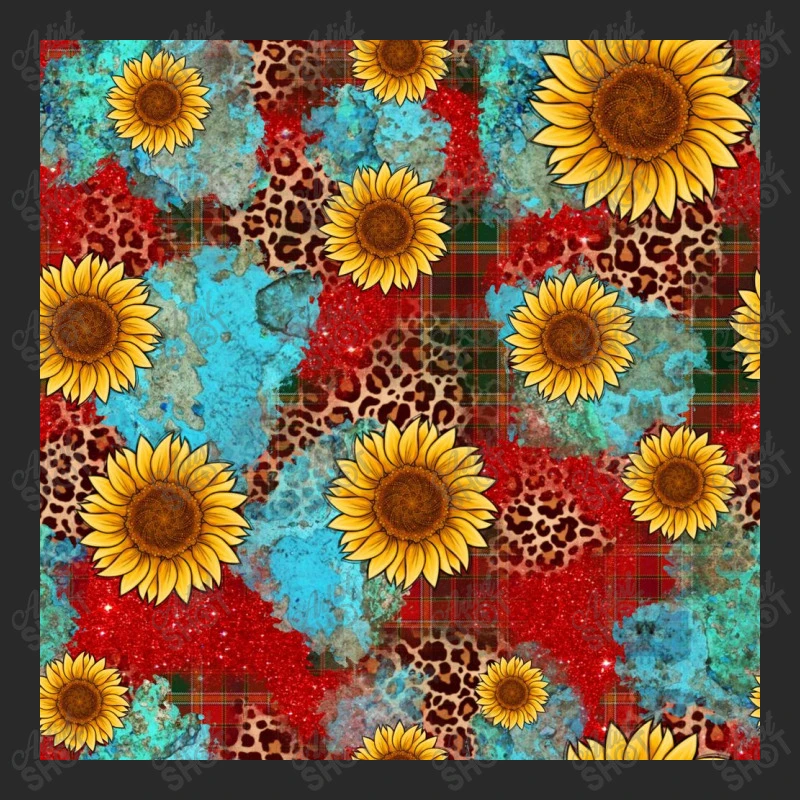 Christmas Sunflower Seamless Digital Paper Printed Hat 4 Christmas Sunflower Seamless Digital Paper Printed Hat - Image 4