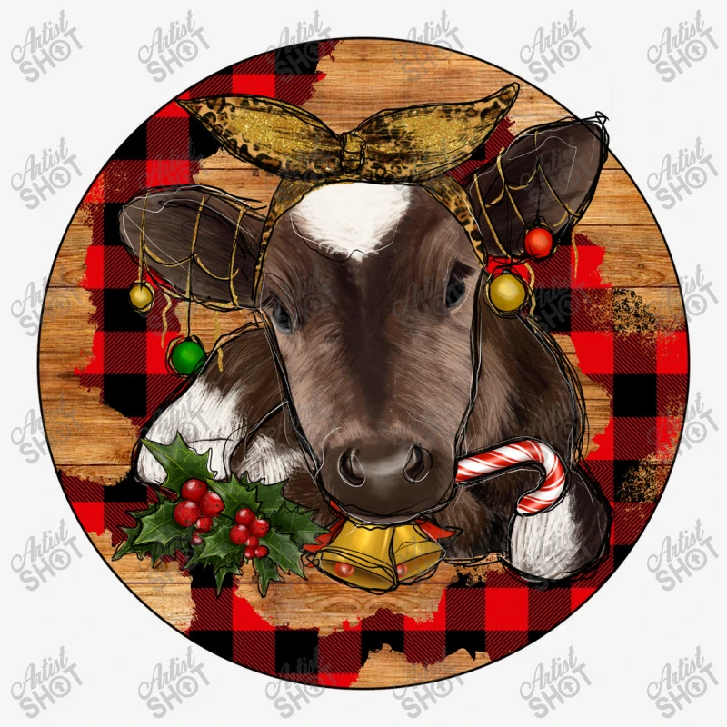 Christmas Baby Cow Throw Pillow 3 Christmas Baby Cow Throw Pillow - Image 3