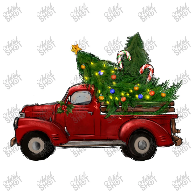 Christmas Trees With Truck Stainless Steel Water Bottle 3 Christmas Trees With Truck Stainless Steel Water Bottle - Image 3
