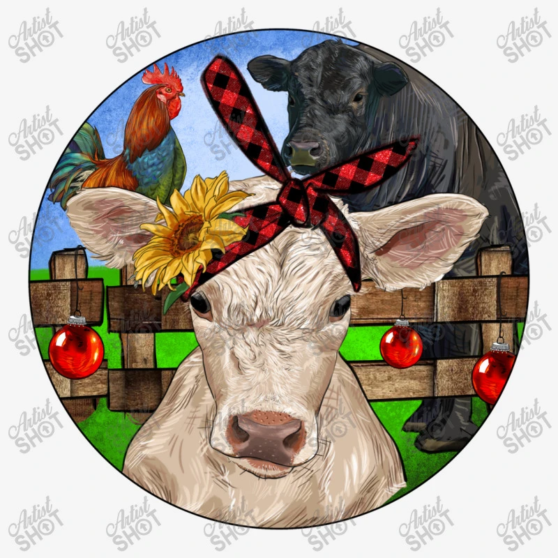 Christmas Charolais Calf Black Angus Bull And Roos Adjustable Cap 3 Christmas Charolais Calf Black Angus Bull And Roos Adjustable Cap - Image 3