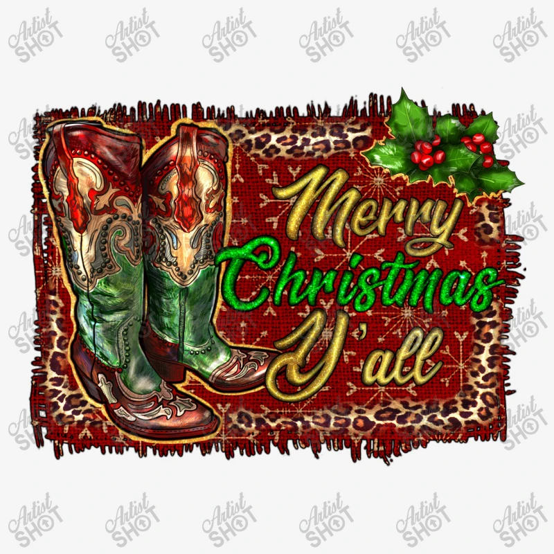 Merry Christmas Y'all Boots Adjustable Cap 3 Merry Christmas Y'all Boots Adjustable Cap - Image 3