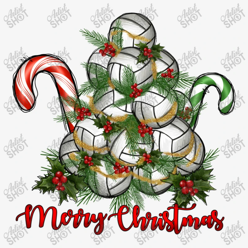 Merry Christmas Volleyball Tote Bags 3 Merry Christmas Volleyball Tote Bags - Image 3