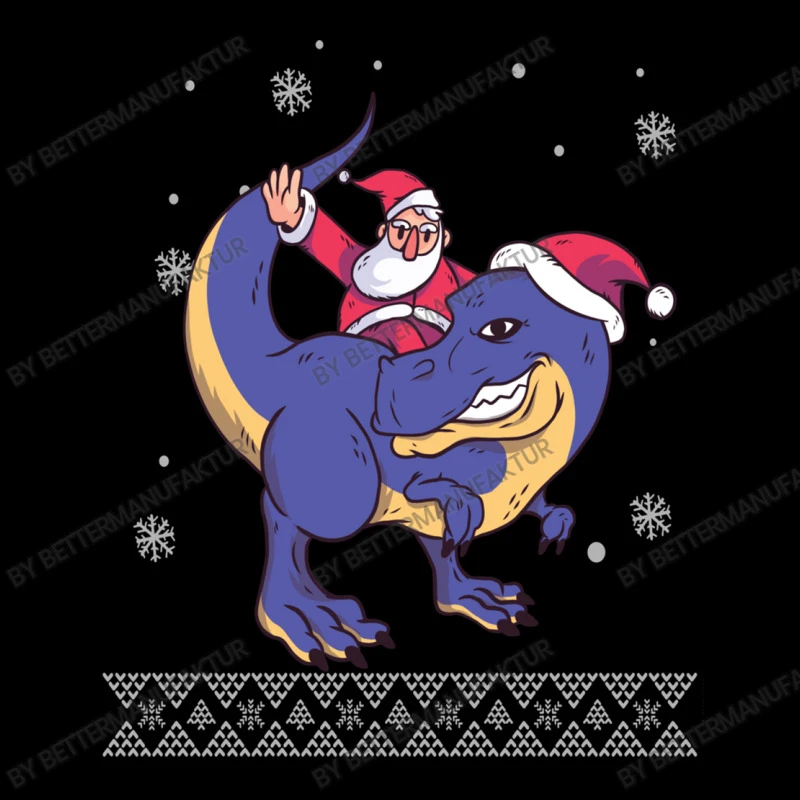 Santa Riding Dinosaur Ugly Christmas Xmas Matching Adjustable Cap 3 Santa Riding Dinosaur Ugly Christmas Xmas Matching Adjustable Cap - Image 3