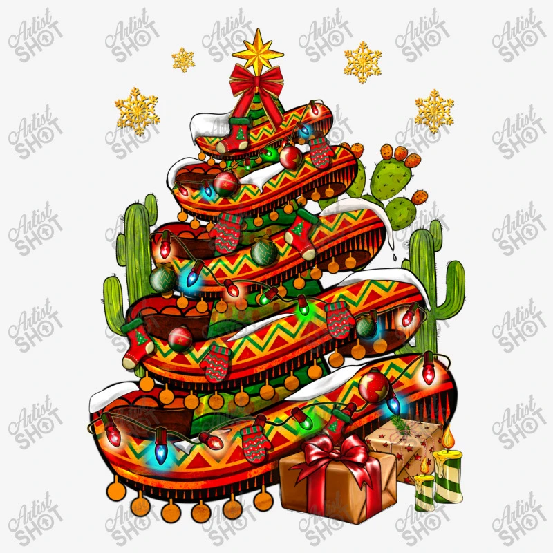 Christmas Feliz Navidad Sombrero Tree Tote Bags 3 Christmas Feliz Navidad Sombrero Tree Tote Bags - Image 3