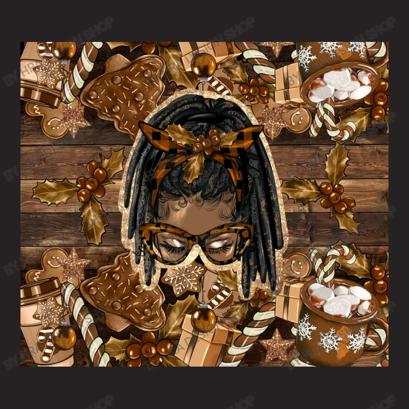 Afro Messy Bun Locs Ponytail Melanin Christmas Vintage Cap 3 Afro Messy Bun Locs Ponytail Melanin Christmas Vintage Cap - Image 3