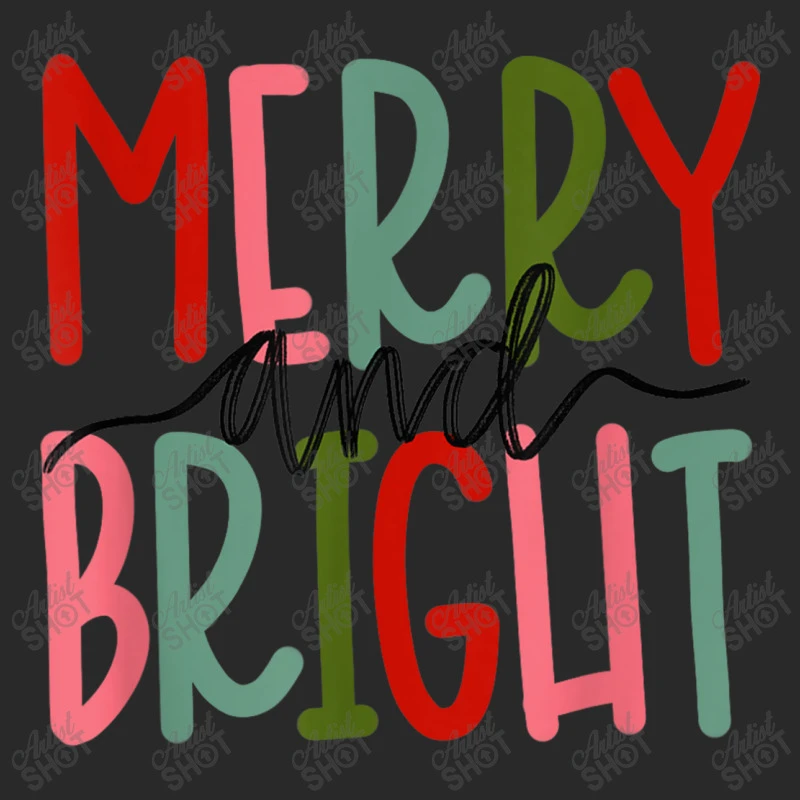Merry And Bright Christmas Printed Hat 4 Merry And Bright Christmas Printed Hat - Image 4