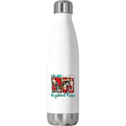 Christmas Rn Registered Nurse Stainless Steel Water Bottle