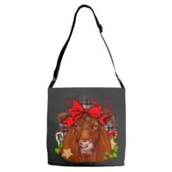 Christmas Red Angus Adjustable Strap Totes