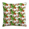 Joy Christmas T-Rex Throw Pillow