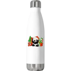 Joy Christmas Panda Stainless Steel Water Bottle