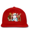 Joy Christmas Hippopotamus Printed Hat