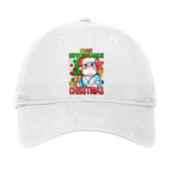 I Want Hippopotamus For Christmas Adjustable Cap