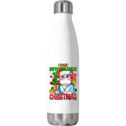 I Want Hippopotamus For Christmas Stainless Steel Water Bottle