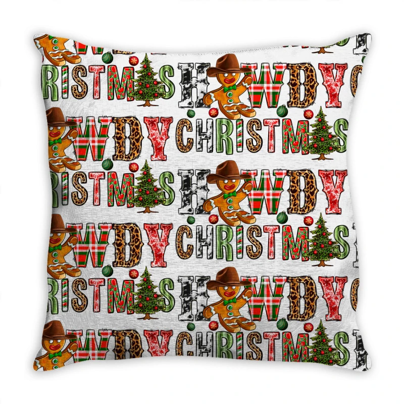 Howdy Christmas Throw Pillow 1 Howdy Christmas Throw Pillow