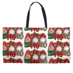 Ho Ho Ho Christmas Gnomes Weekender Totes