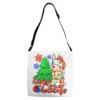 Happy Holidays Christmas Rabbit Adjustable Strap Totes