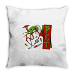 Christmas Character Nurse Throw Pillow