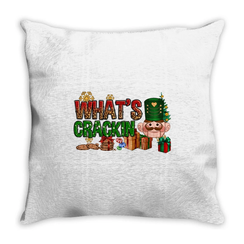 What's Crackin Christmas Throw Pillow 1 What's Crackin Christmas Throw Pillow