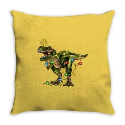 Tree Rex Christmas Throw Pillow