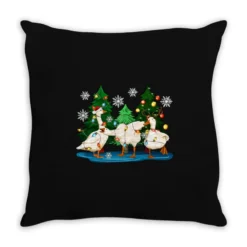 Christmas Duck Throw Pillow