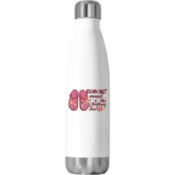 Pink Christmas Crocin' Around The Christmas Tree Stainless Steel Water Bottle