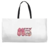 Pink Christmas Crocin' Around The Christmas Tree Weekender Totes