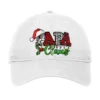 Papa Claus With Christmas Lights And Mistletoe Adjustable Cap