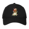 Christmas Basset Hound Dog Adjustable Cap