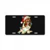 Christmas Basset Hound Dog License Plate