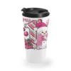 My 1st. Pink Christmas With Cute Snowman Travel Mug