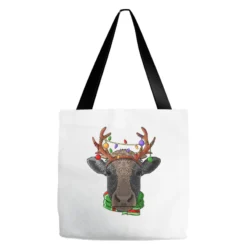 Cow Reindeer Antlers Cute Christmas Animal Xmas Ki Tote Bags