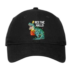 Christmas Dinosaur Rex The Halls Cute Boys Kids Tr Adjustable Cap